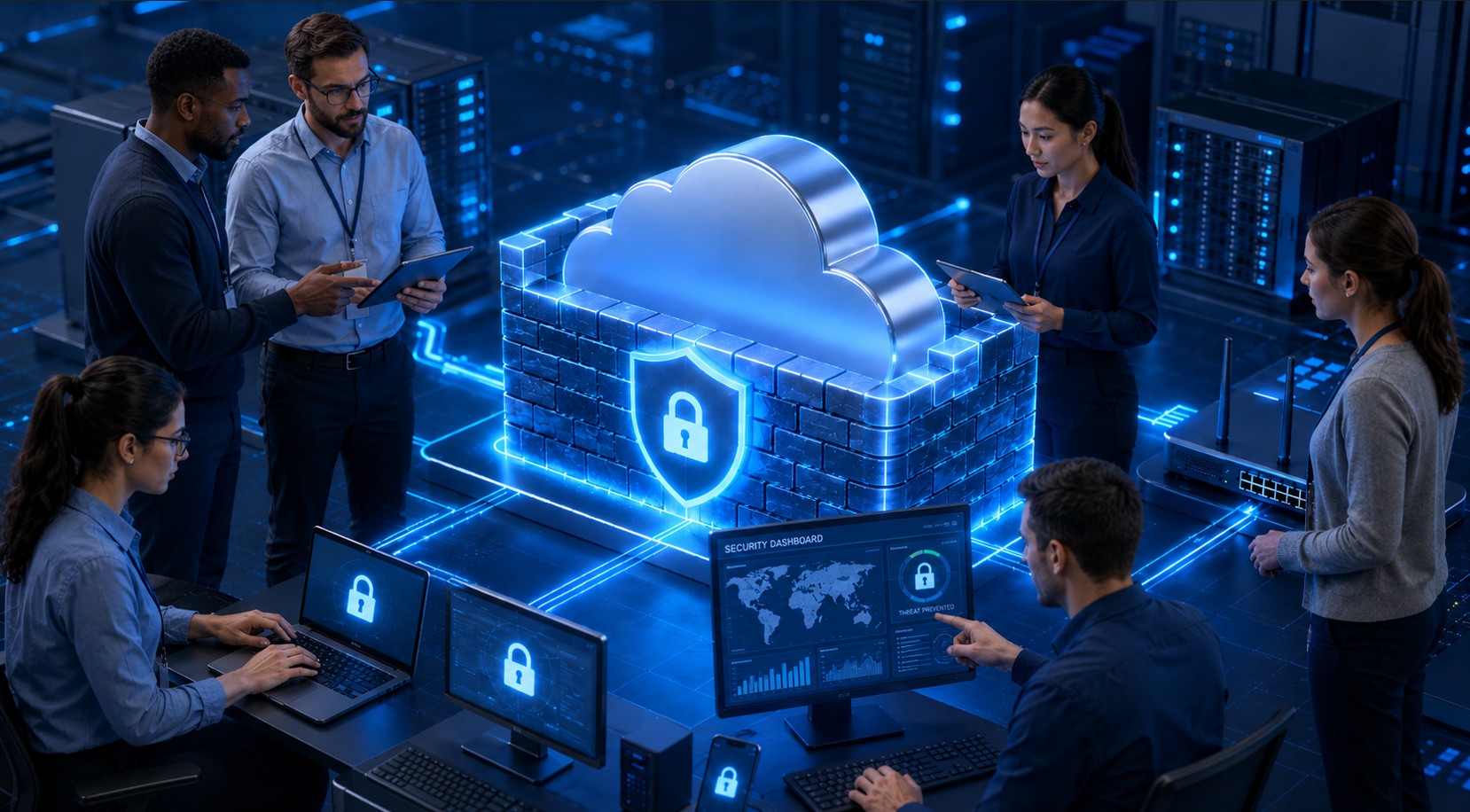 Firewall and cloud security assessment for business network protection