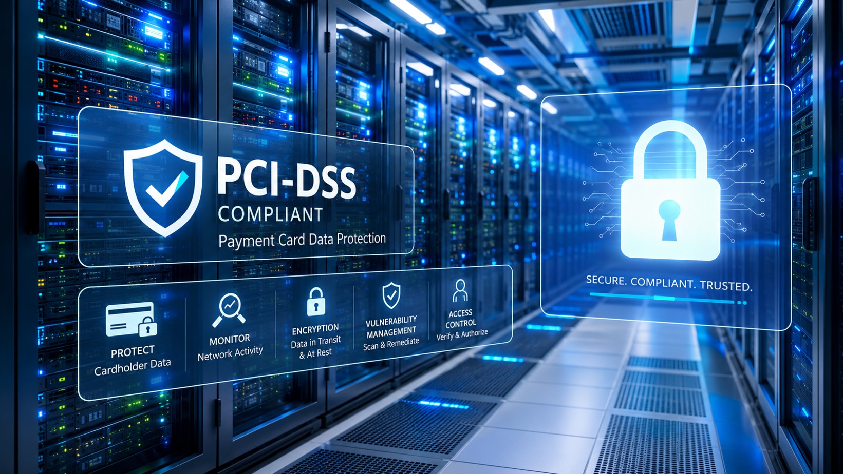 PCI DSS compliance audit readiness dashboard for payment environments
