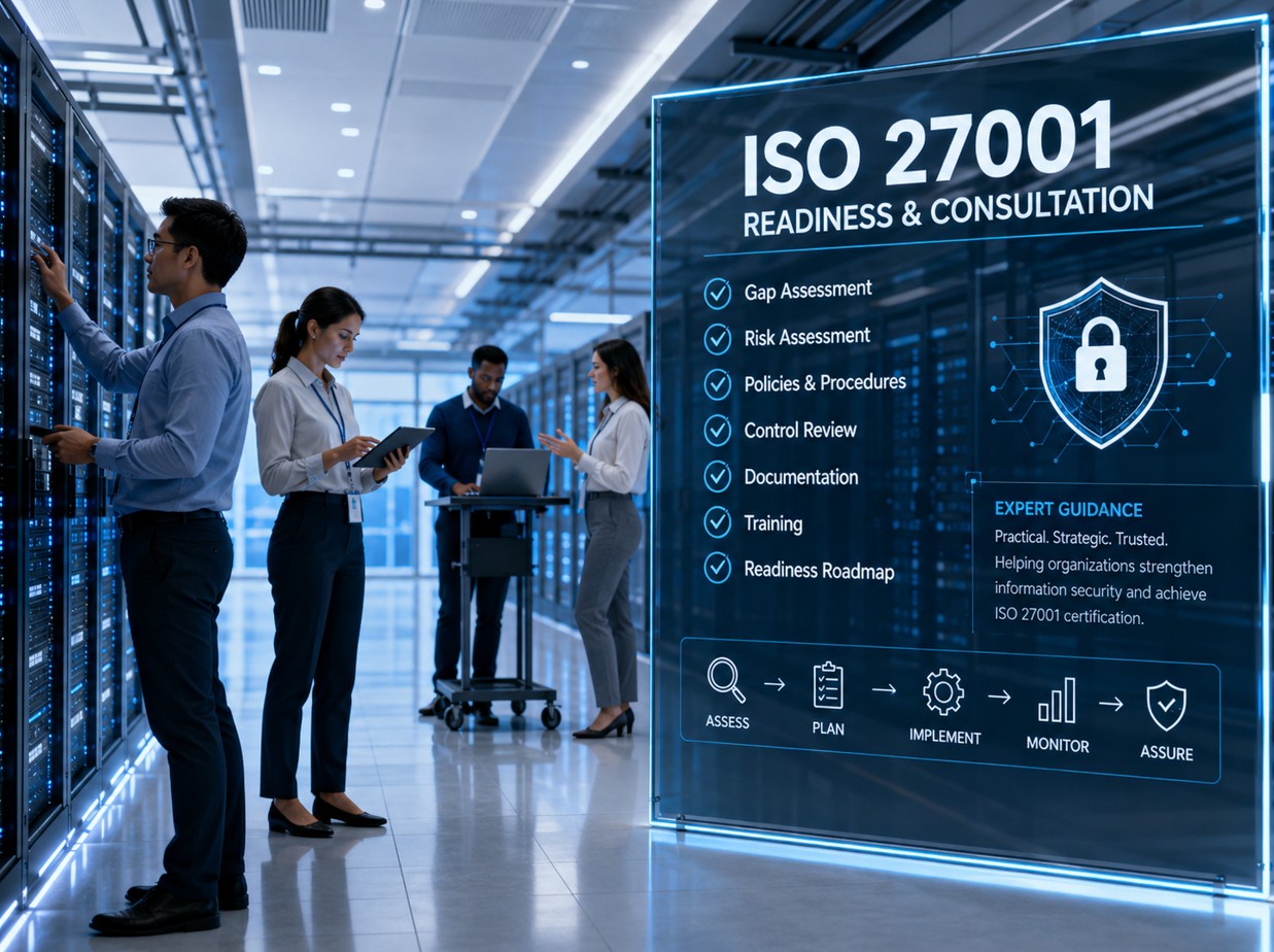ISO 27001 readiness consulting in Orange County with control review and audit preparation