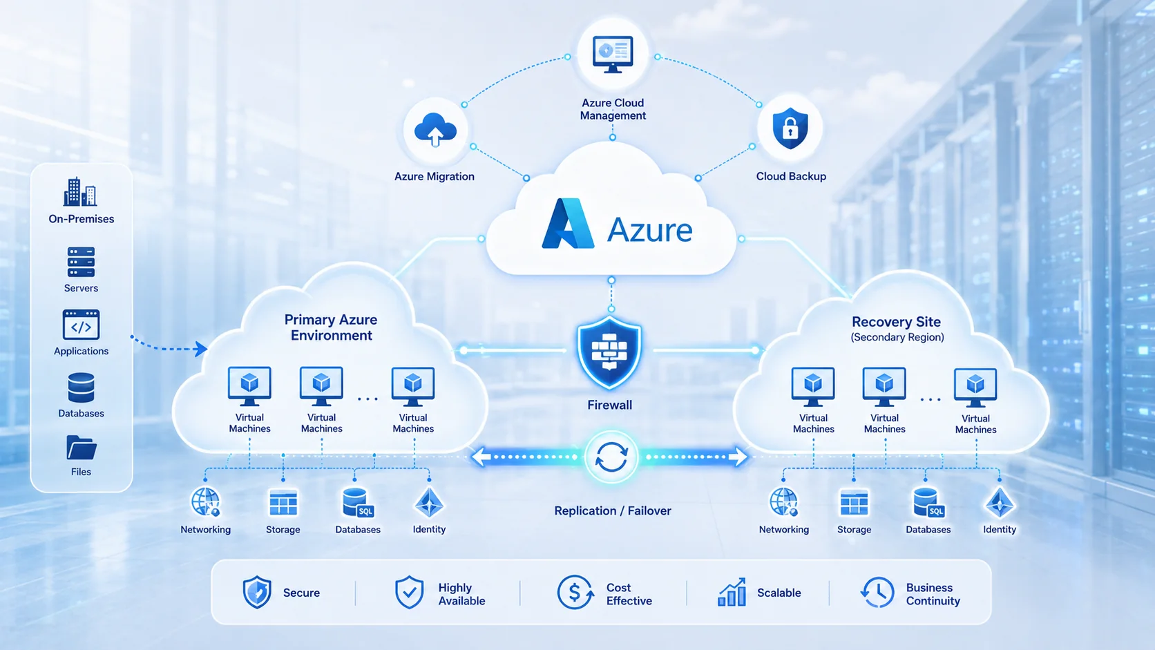 Implement Microsoft Azure Security 4 Azure backup, recovery, firewall, and cloud architecture for secure Microsoft Azure environments