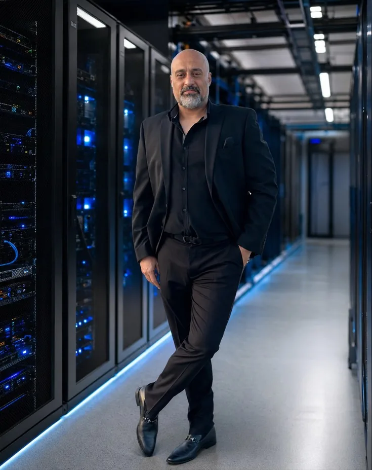 Ali Hassani, CISO, in a data center