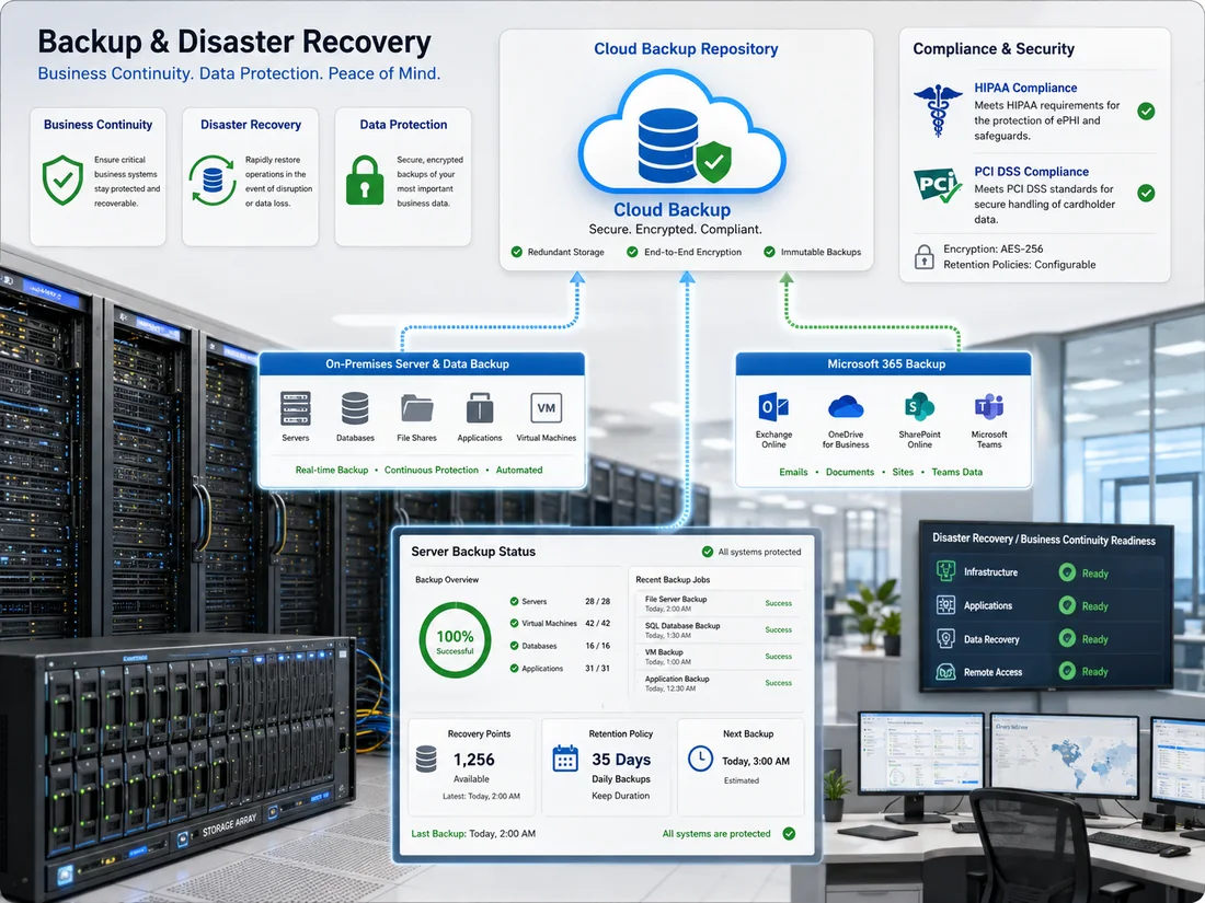Backup and disaster recovery architecture overview