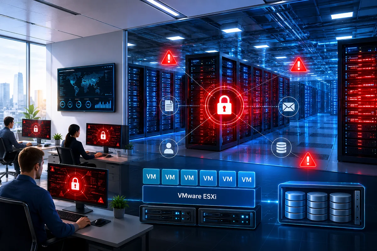 Ransomware-style incident response architecture graphic