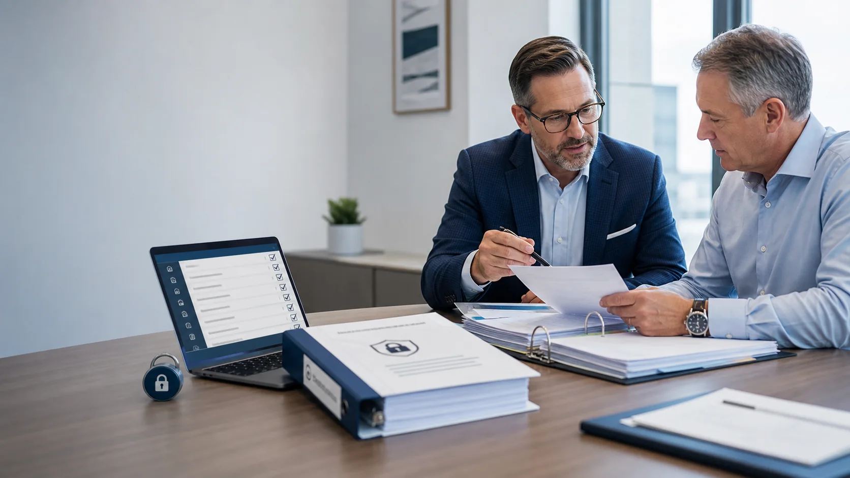 Accounting firm reviewing provider safeguards, contracts, and security oversight