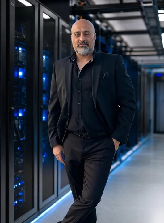 Ali Hassani, CISO, in a data center environment