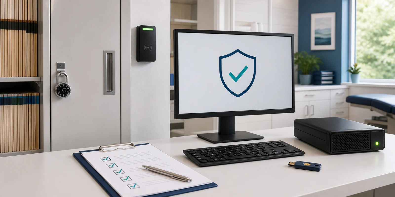 HIPAA compliance checklist and PHI security review