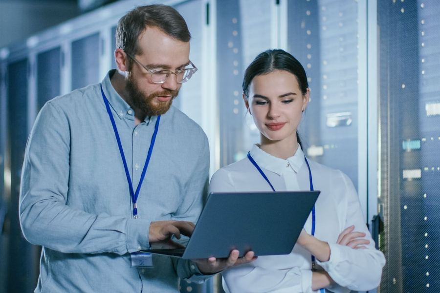 CCPA Cybersecurity Audit: The 18 Components and the 2028 to 2030 Deadlines 3 Auditor and IT engineer reviewing evidence for a CCPA cybersecurity audit