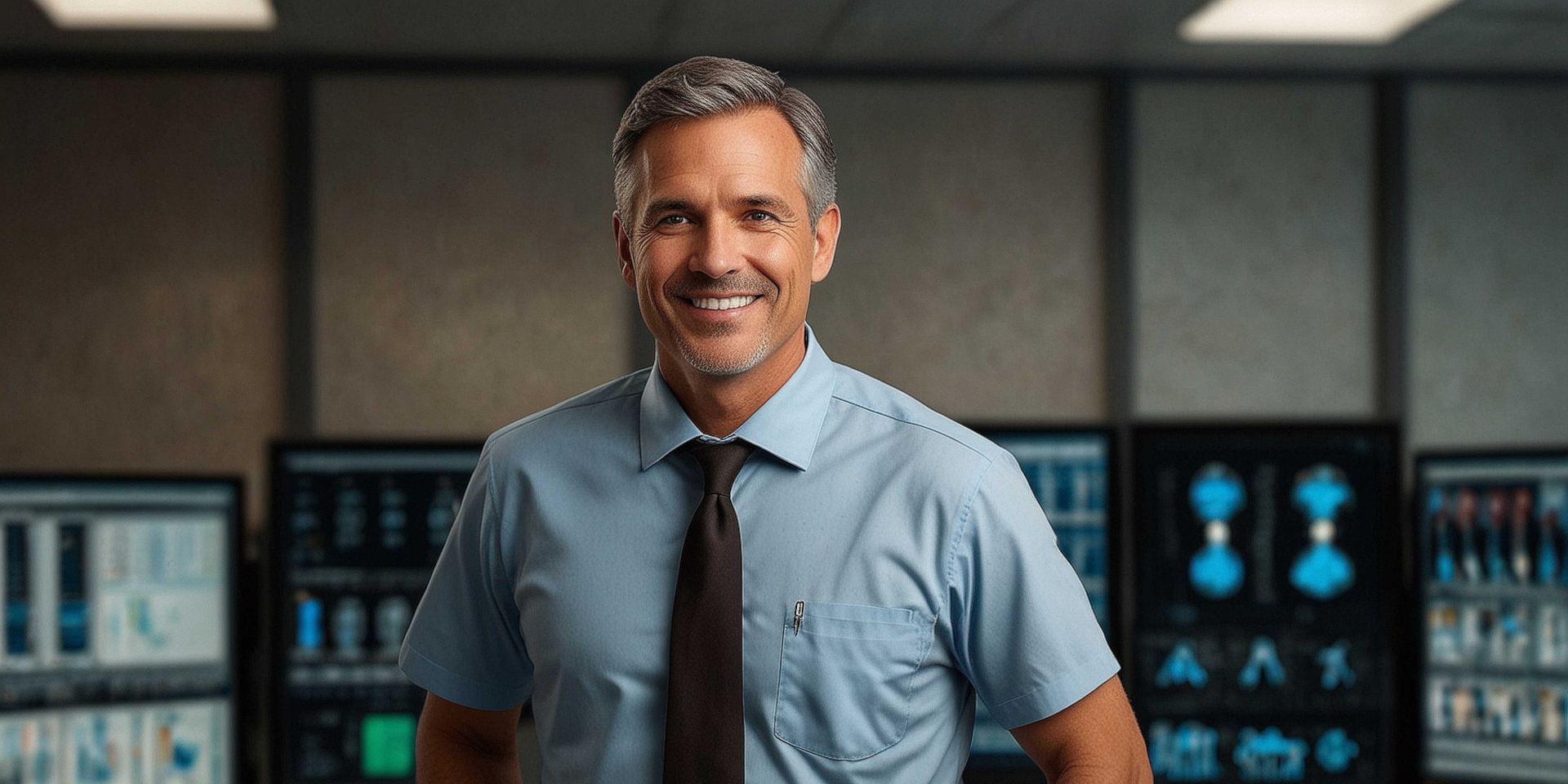 CCPA Compliance Checklist: 60 Checks for Privacy, IT and Security 2 IT manager in a network operations room reviewing compliance evidence