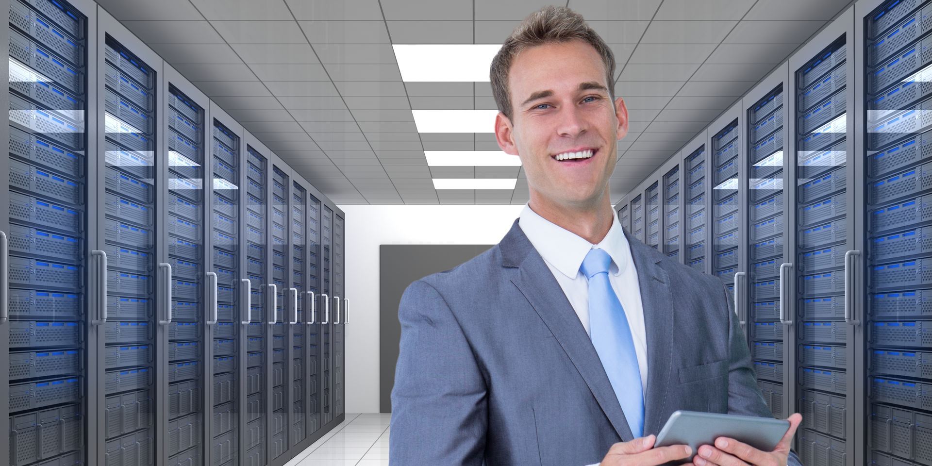 Consultant in a data center preparing a CCPA risk assessment