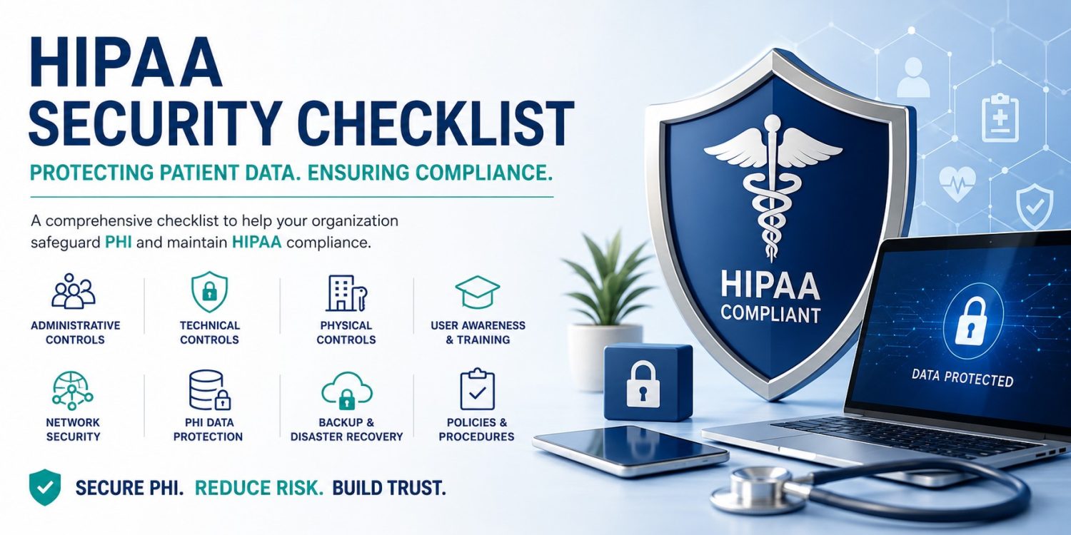 HIPAA compliance Checklist - Protect PHI information